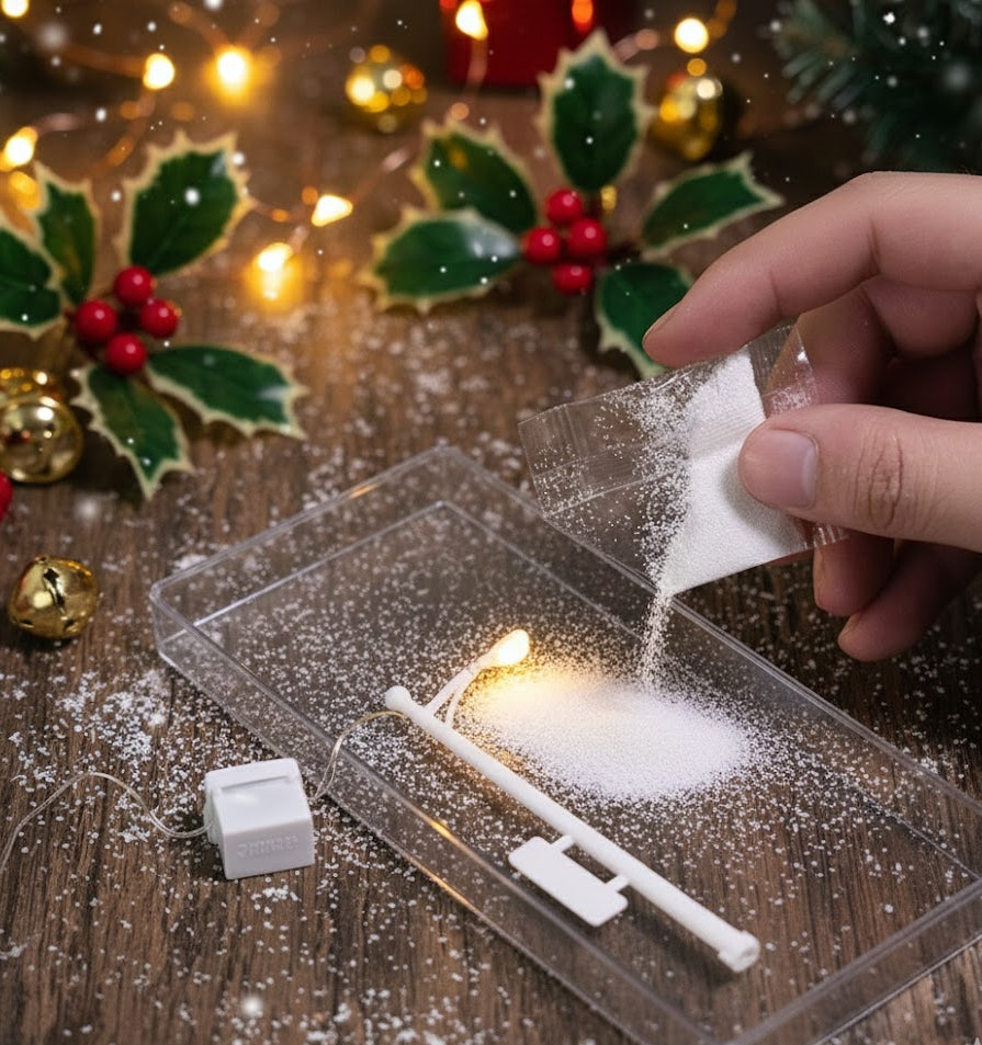 Secure the Lamp & Add Snow